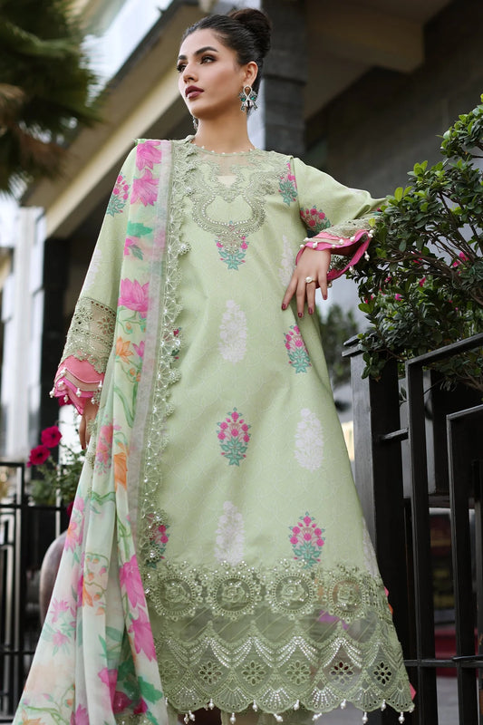 3-PC UNSTITCHED EMBROIDERED LAWN SUIT