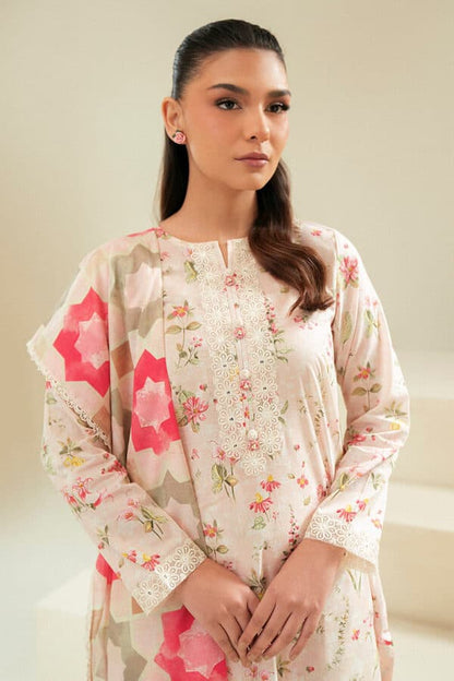 3 PIECE - PRINTED UNSTITCHED LAWN SUIT