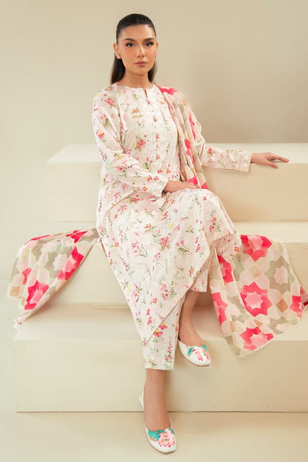 3 PIECE - PRINTED UNSTITCHED LAWN SUIT