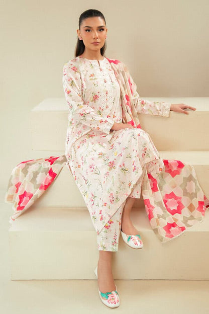 3 PIECE - PRINTED UNSTITCHED LAWN SUIT