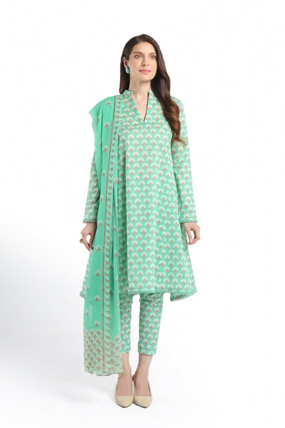 3 PIECE - PRINTED UNSTITCHED LAWN SUIT